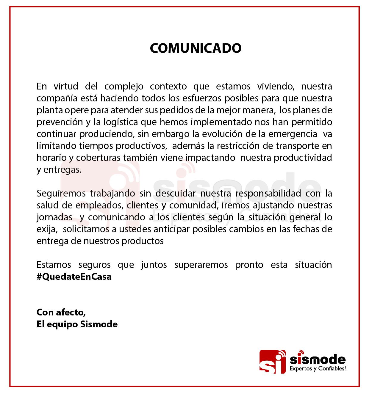 Comunicado