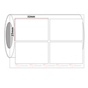 Etiqueta para Impresora Termotransf 25x32mm 5286 etiquetas por rollo